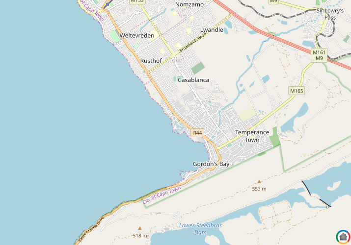 Map location of Harbour Island